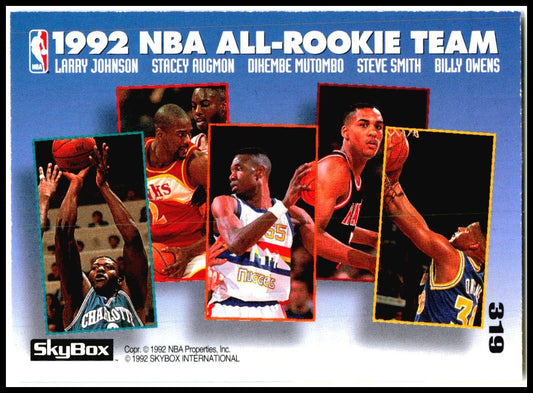 1992-93 SkyBox #319 Larry Johnson Charlotte Hornets