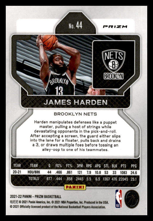2021 Panini Prizm Green #44 James Harden