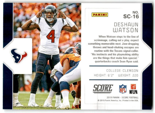 2019 Score Signal-Callers Deshaun Watson Houston Texans #SC-16
