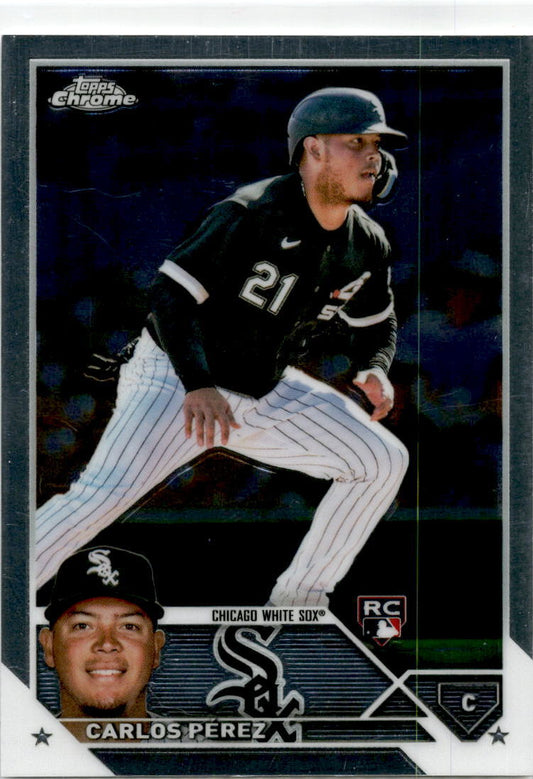 2023 Topps Chrome #133 Carlos Pérez RC Chicago White Sox.