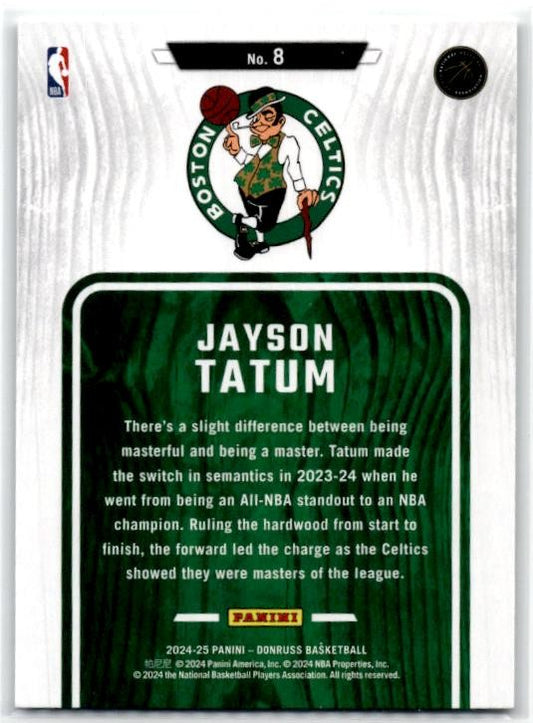 2024-25 Donruss Hardwood Masters #8 Jayson Tatum Boston Celtics