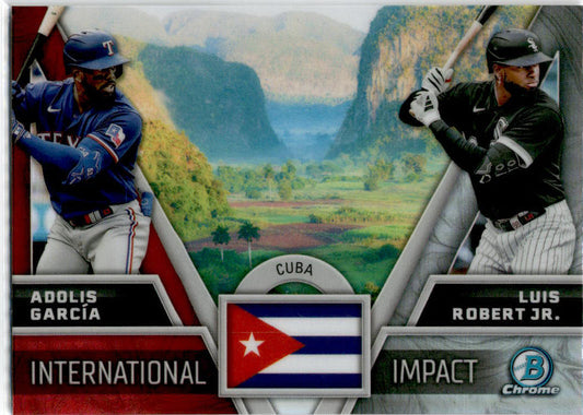 2024 Bowman Chrome International Impact #II-23 Luis Robert Jr. / Adolis García