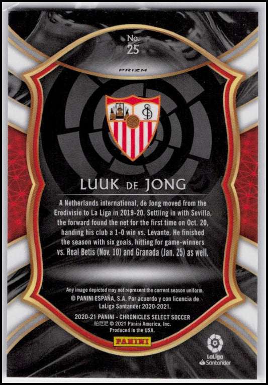 2020-21 Panini Chronicles - Select La Liga Purple Mojo #25 Luuk de Jong