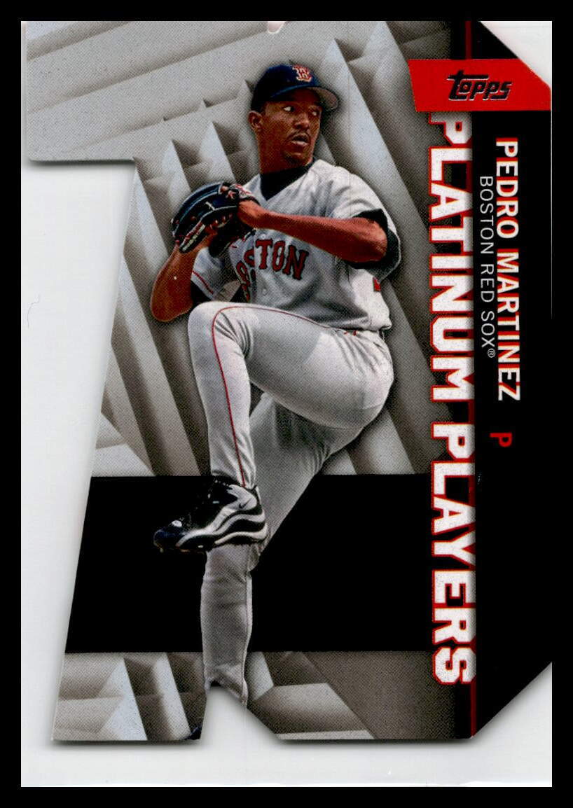 2021 Topps Platinum Players Die Cut Black #PDC-4 Pedro Martinez Red Sox 282/299