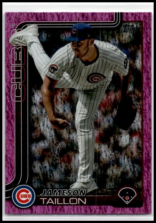 2025 Topps Pink Holo Foil #134 Jameson Taillon Chicago Cubs