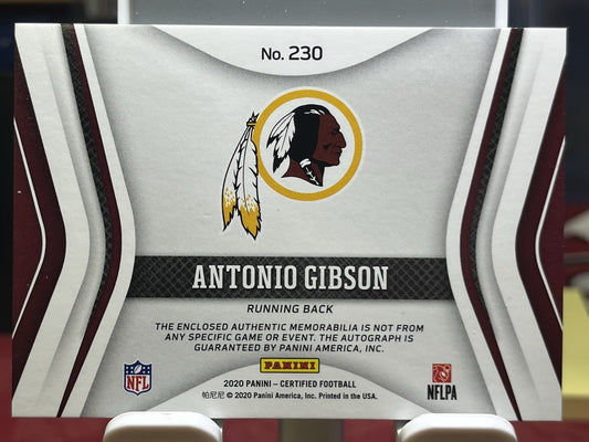 2020 Certified Freshman Fabric ORANGE ANTONIO GIBSON RPA #/349