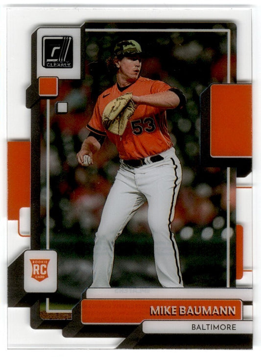 2022 Chronicles Cleary Donruss Mike Baumann Rookie Baltimore Orioles #9
