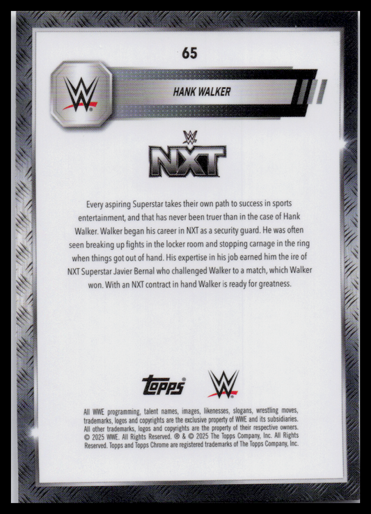 2024 Topps Chrome WWE #65 Hank Walker