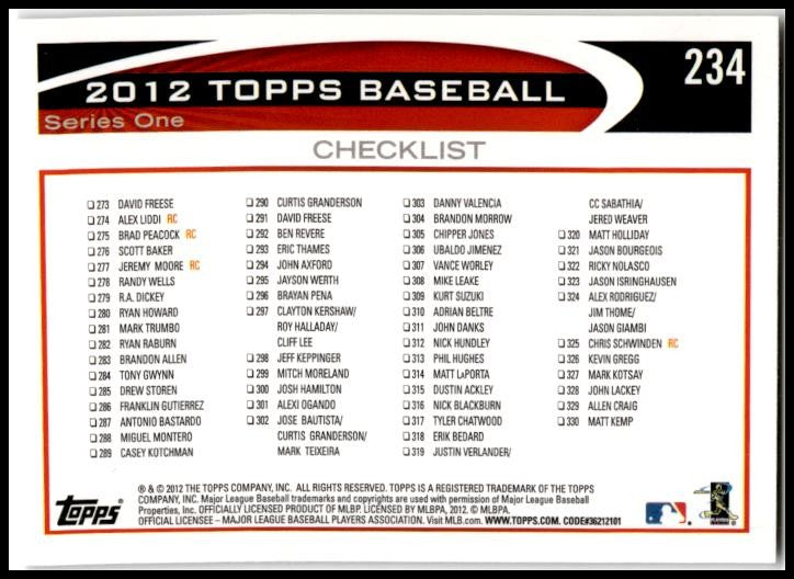 2012 Topps #234 Mark Teixeira New York Yankees