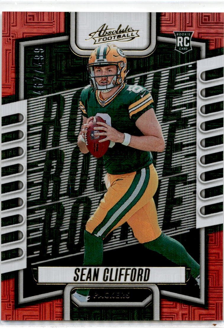 2023 Panini Absolute Red Squares #141 Sean Clifford Green Bay Packers /499