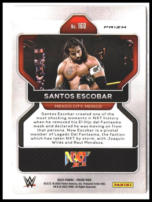Santos Escobar #160 2022 Panini Prizm WWE Red, White and Blue