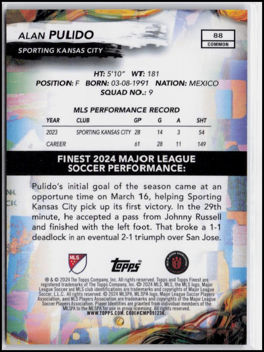 2024 Finest MLS #88 Alan Pulido