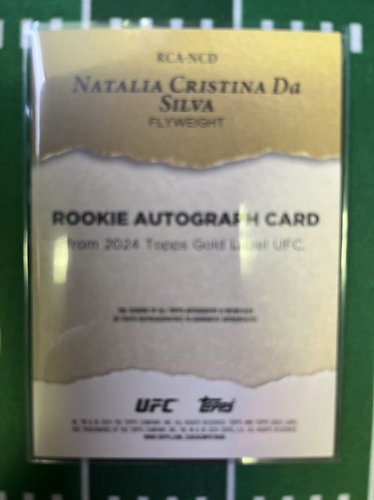 2024 Topps Gold Label UFC Natalia Cristina Da Silva RC Rookie Auto Red /25