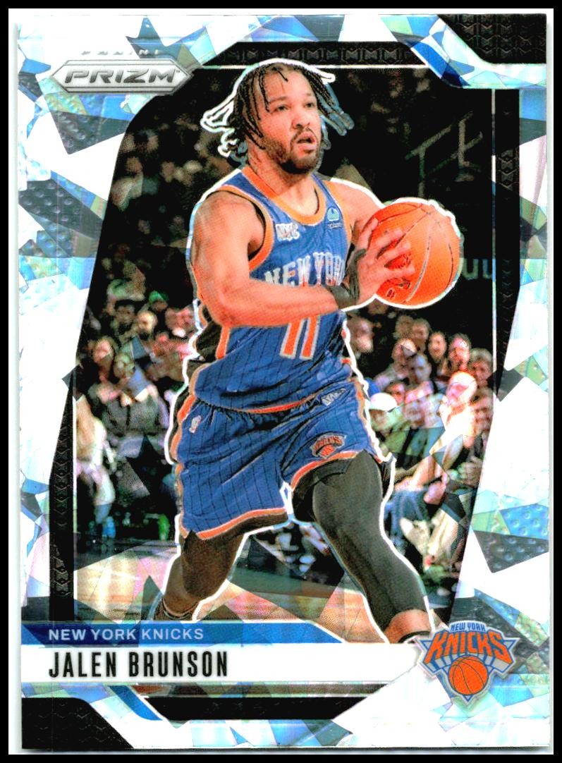 2024-25 Panini Prizm Prizms Ice #217 Jalen Brunson New York Knicks
