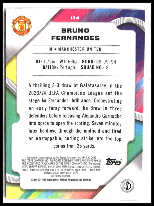 Bruno Fernandes #134 2024-25 Finest UEFA Club Competitions