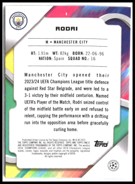 Rodri #1 2024-25 Finest UEFA Club Competitions