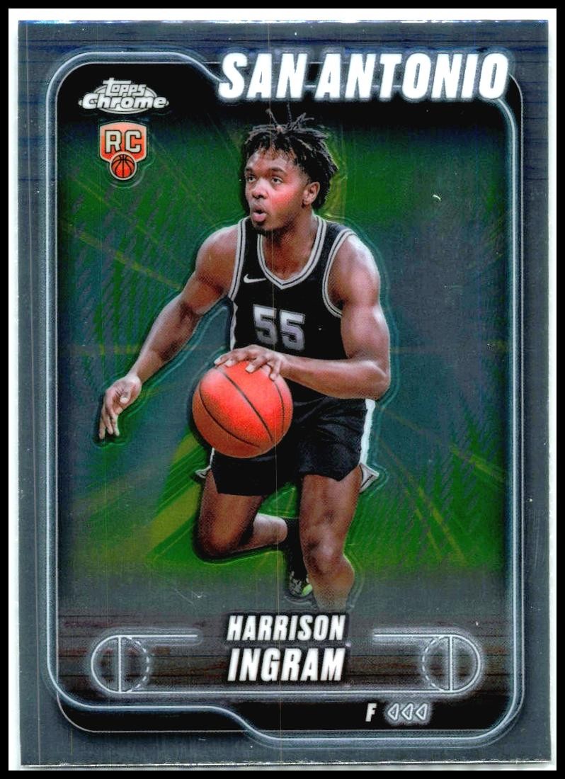 2024-25 Topps Chrome #179 Harrison Ingram Rookie San Antonio Spurs