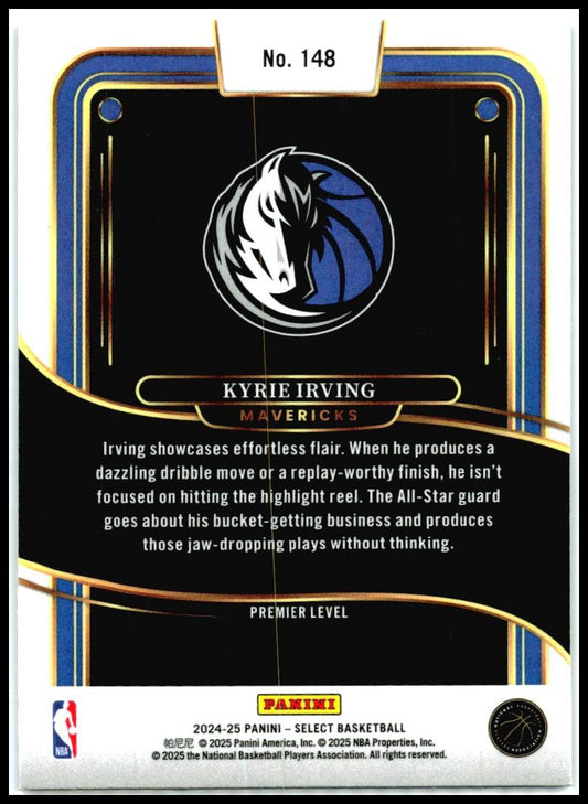 2024-25 Panini Select Blue #148 Kyrie Irving Dallas Mavericks