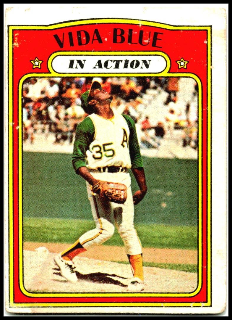 1972 Topps #170 Vida Blue Oakland Athletics