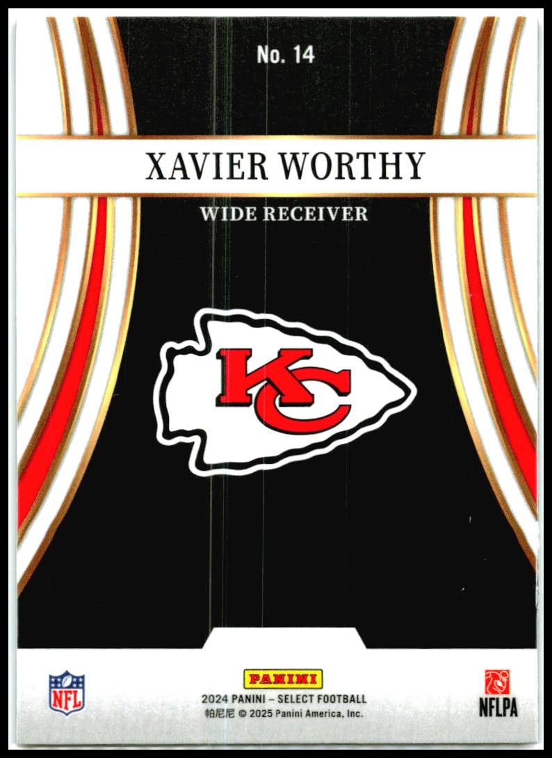 2024 Select Toubocharged #14 Xavier Worthy Rookie Chiefs
