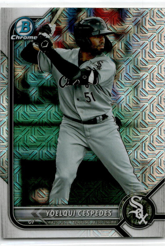 2022 Bowman Chrome Mojo Refractor. #BCP-87 Yoelqui Cespedes Chicago White Sox