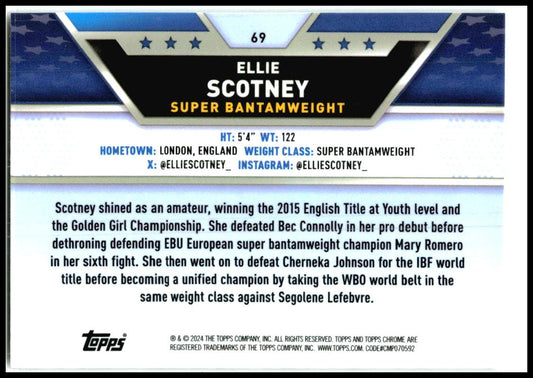 2024 Topps Chrome Boxing Prism #69 Ellie Scotney