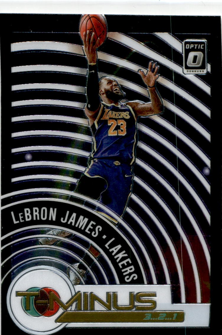2020 Donruss Optic T-Minus 3...2...1 #9 LeBron James Los Angeles Lakers
