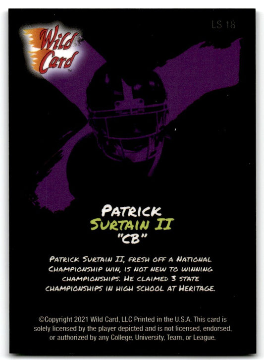 2021 Wild Card ALUMINATION Patrick Surtain II Denver Broncos #LS 18