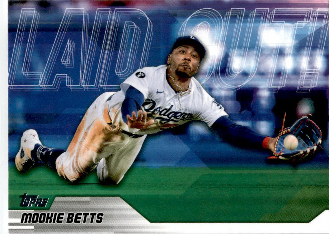 2023 Topps Update Laid Out #LO-4 Mookie Betts Los Angeles Dodgers