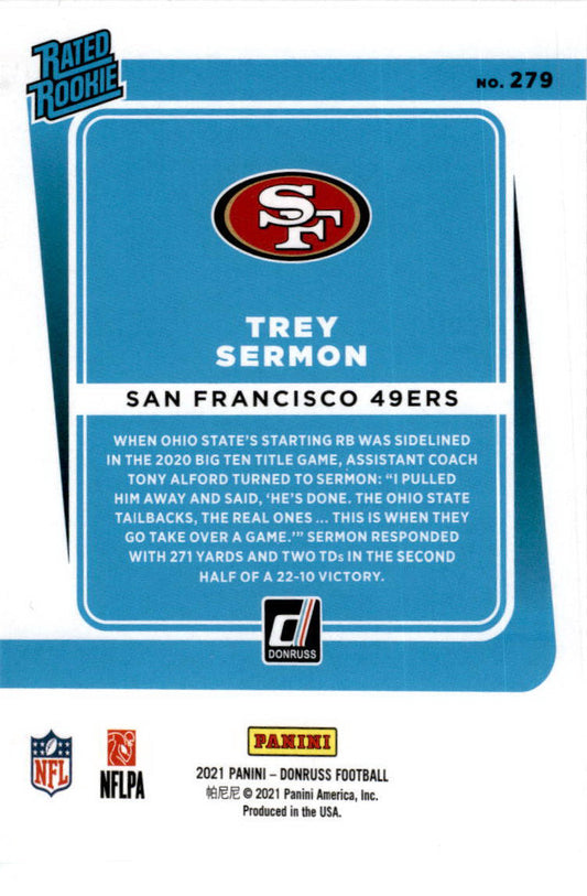 2021 Donruss Rated Rookie #276 Trey Sermon
