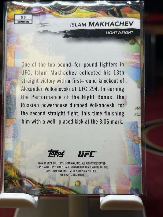 2024 Topps Finest UFC #63 Islam Makhachev