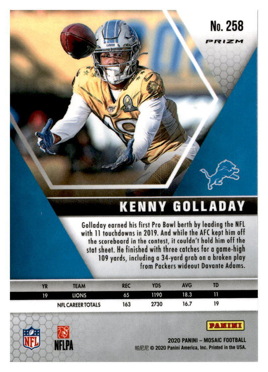 2020 Panini Mosaic #258 Kenny Golladay