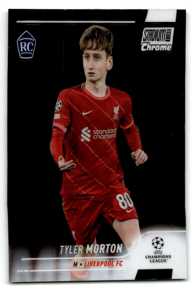 2022 Topps Club Chrome Tyler Morton Liverpool FC #92