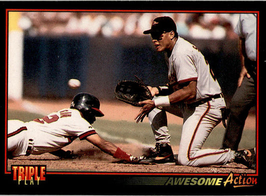 1993 Triple Play #12 David Segui / Luis Polonia Baltimore Orioles