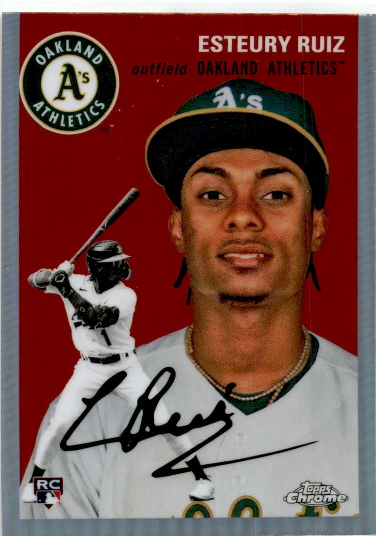2023 Topps Chrome Platinum Anniversary Refractor #51 Esteury Ruiz Rookie