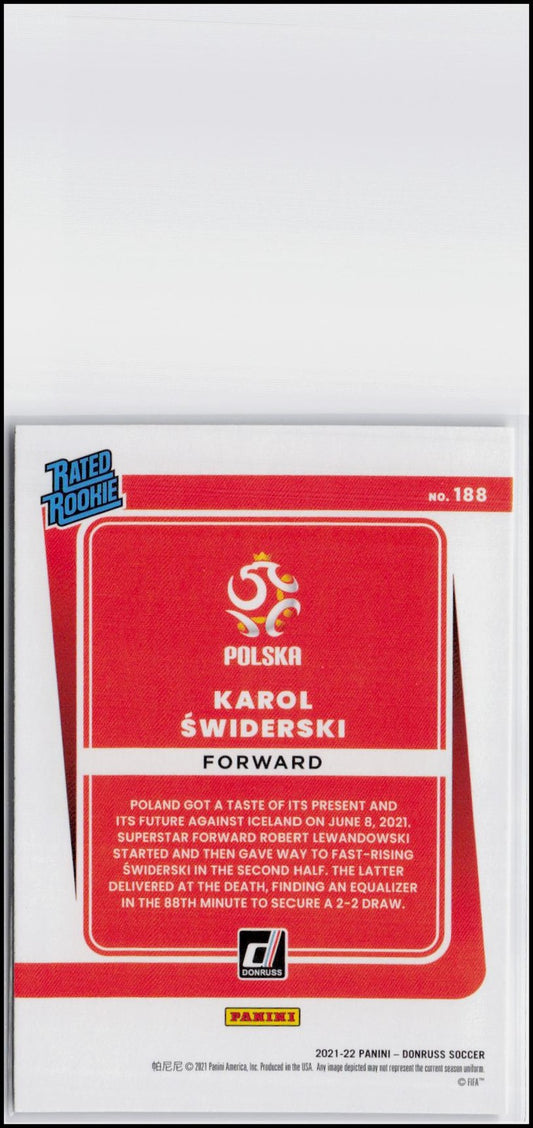 2021-22 Donruss #188 Karol Swiderski