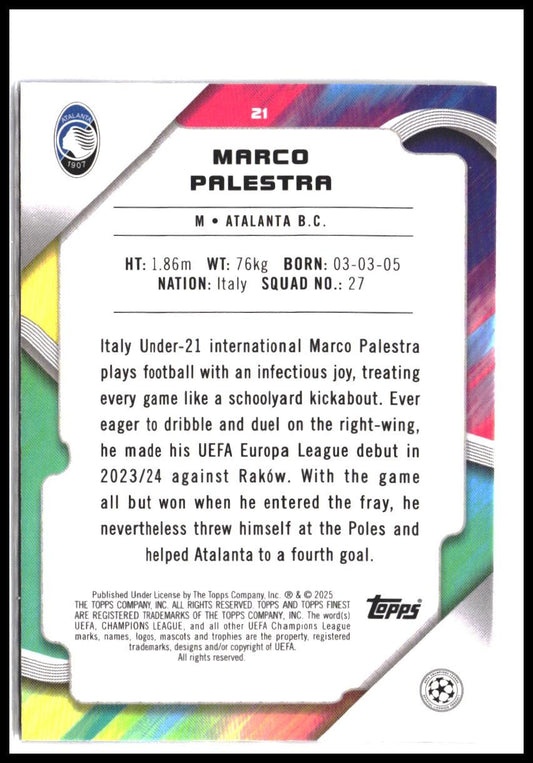 Marco Palestra #21 2024-25 Finest UEFA Club Competitions