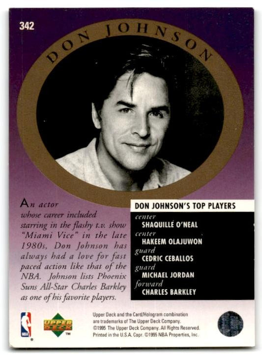1995-96 Upper Deck #342 Charles Barkley / Don Johnson Phoenix Suns