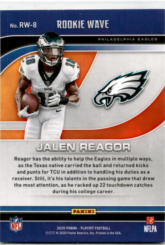2020 Panini Playoff Rookie Wave #RW-8 Jalen Reagor Philadelphia Eagles