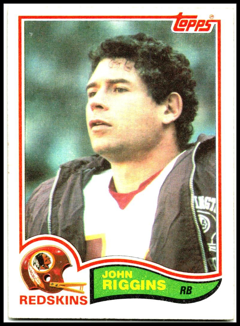 1982 Topps #520 John Riggins Washington Redskins