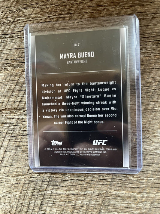 2024 Topps UFC Midnight The One and Only TO-7 Mayra Bueno