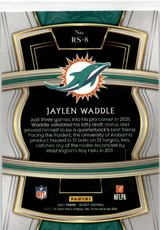 2021 Panini Select Rookie Selections #RS-8 Jaylen Waddle RC Miami Dolphins