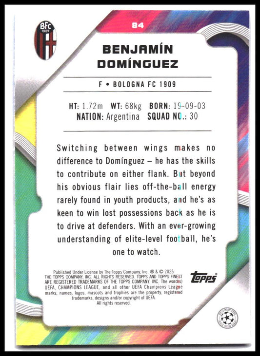 2024-25 Finest UEFA Club Competitions #84 Benjamín Domínguez Purple#/299