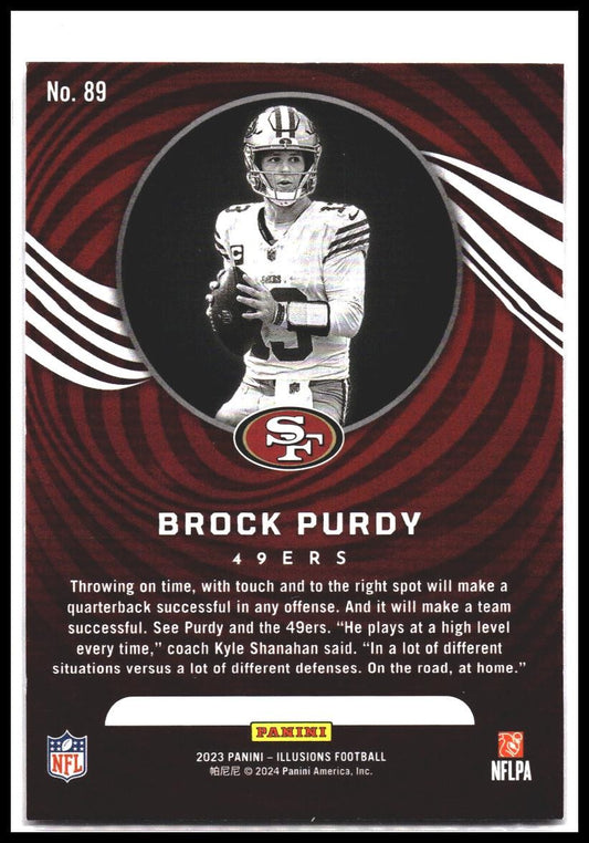 Brock Purdy #89 2023 Panini Illusions