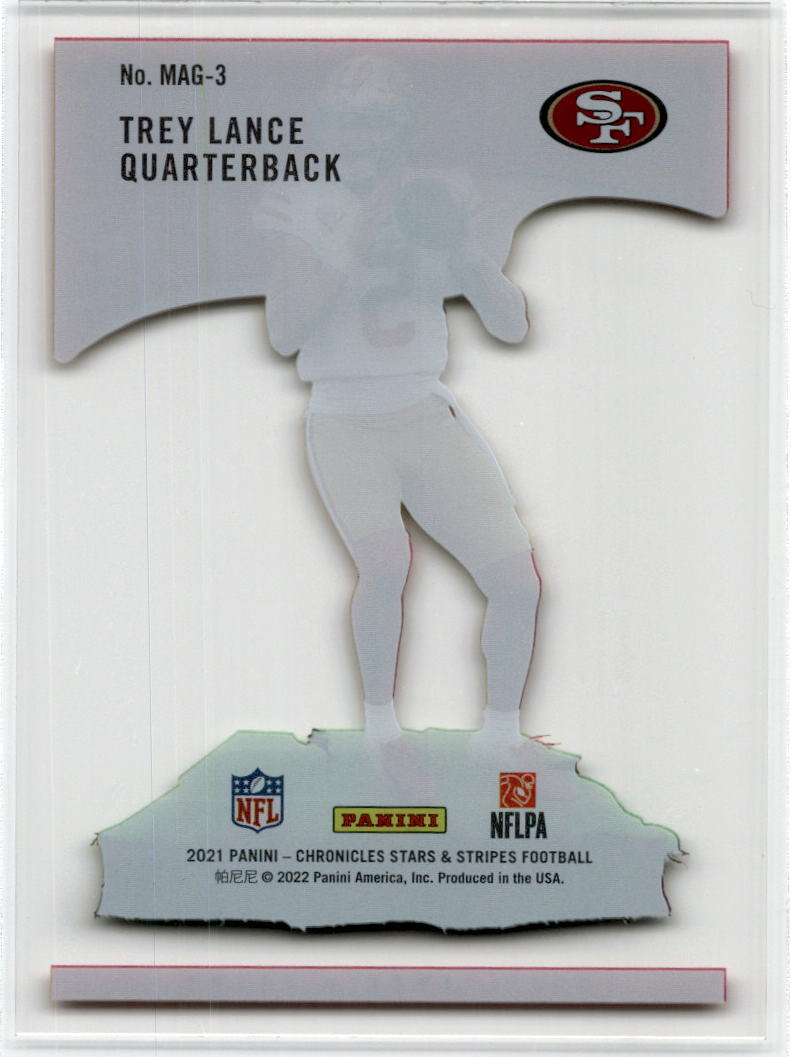 2021 Chronicles Stars & Stripes #MAG-3 Trey Lance Rookie San Francisco 49ers