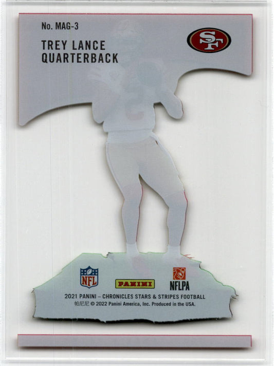 2021 Chronicles Stars & Stripes #MAG-3 Trey Lance Rookie San Francisco 49ers
