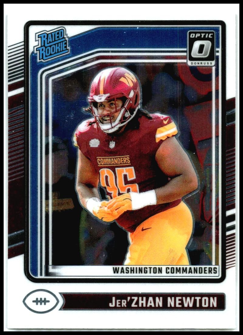 2024 Donruss Optic #252 Jer'Zhan Newton Rookie Washington Commanders