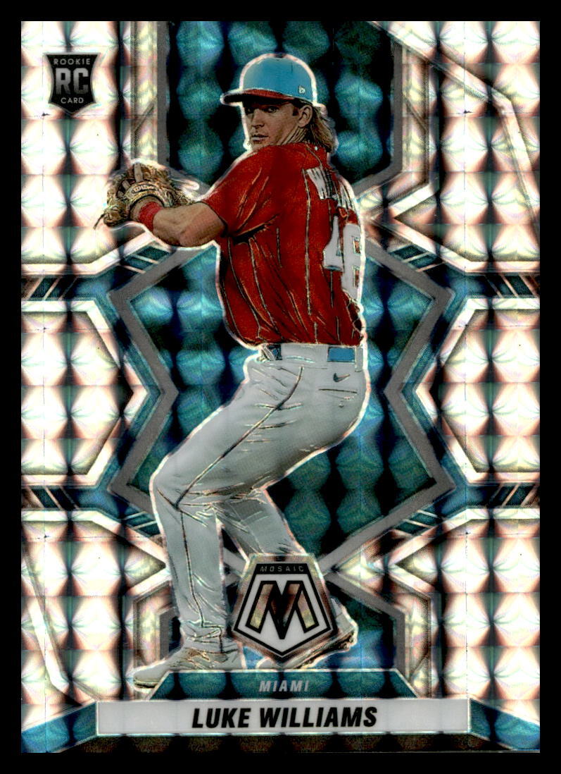 2022 Panini Mosaic #257 Luke Williams Rookie Mosaic Prizm Miami Marlins