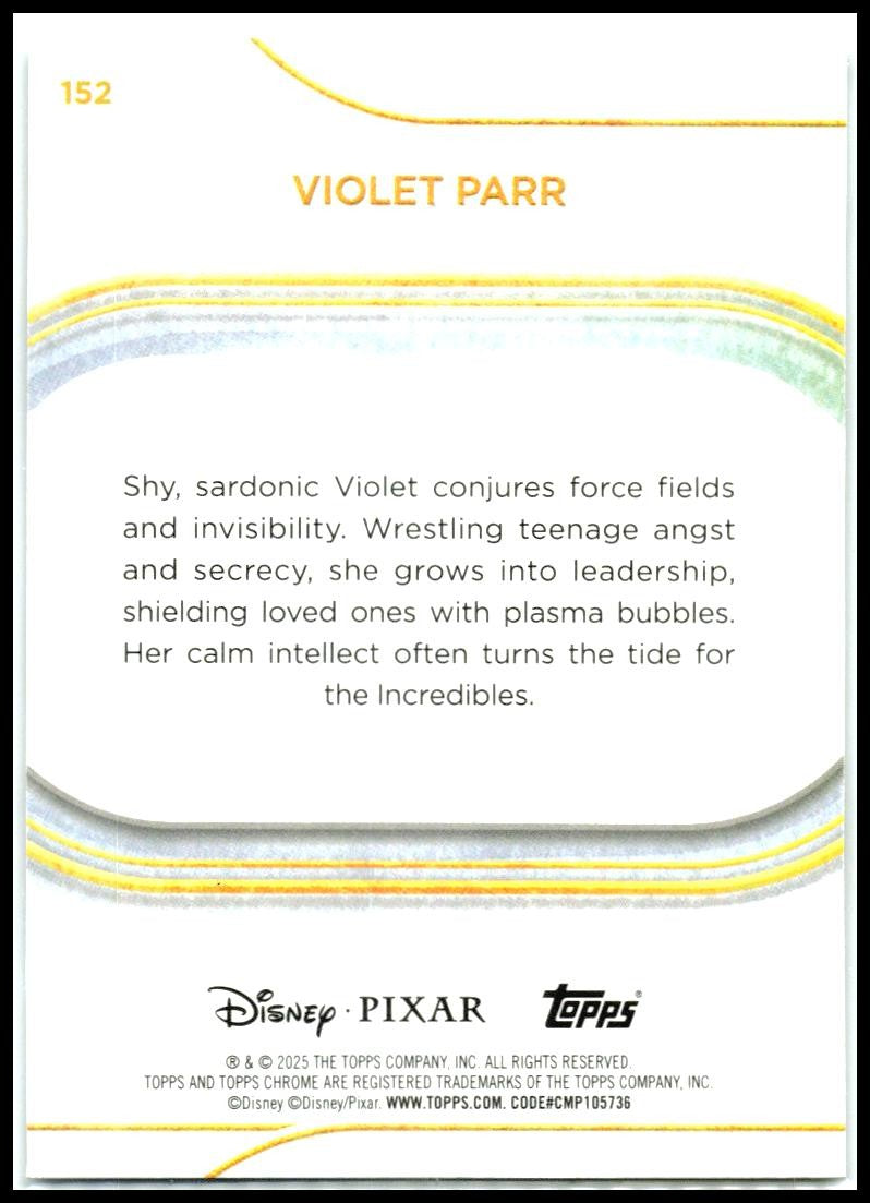 2025 Topps Chrome Disney #152 Violet Parr