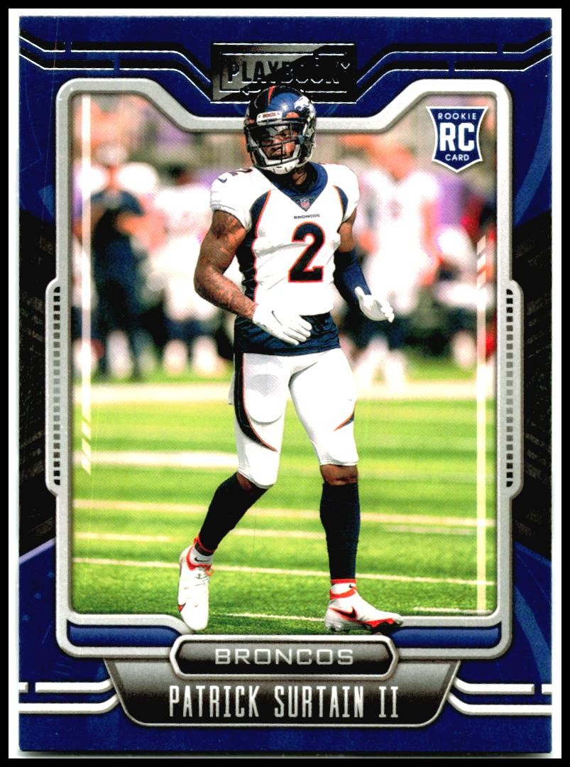 2021 Panini Playbook Purple #144 Patrick Surtain II Rookie Denver Broncos